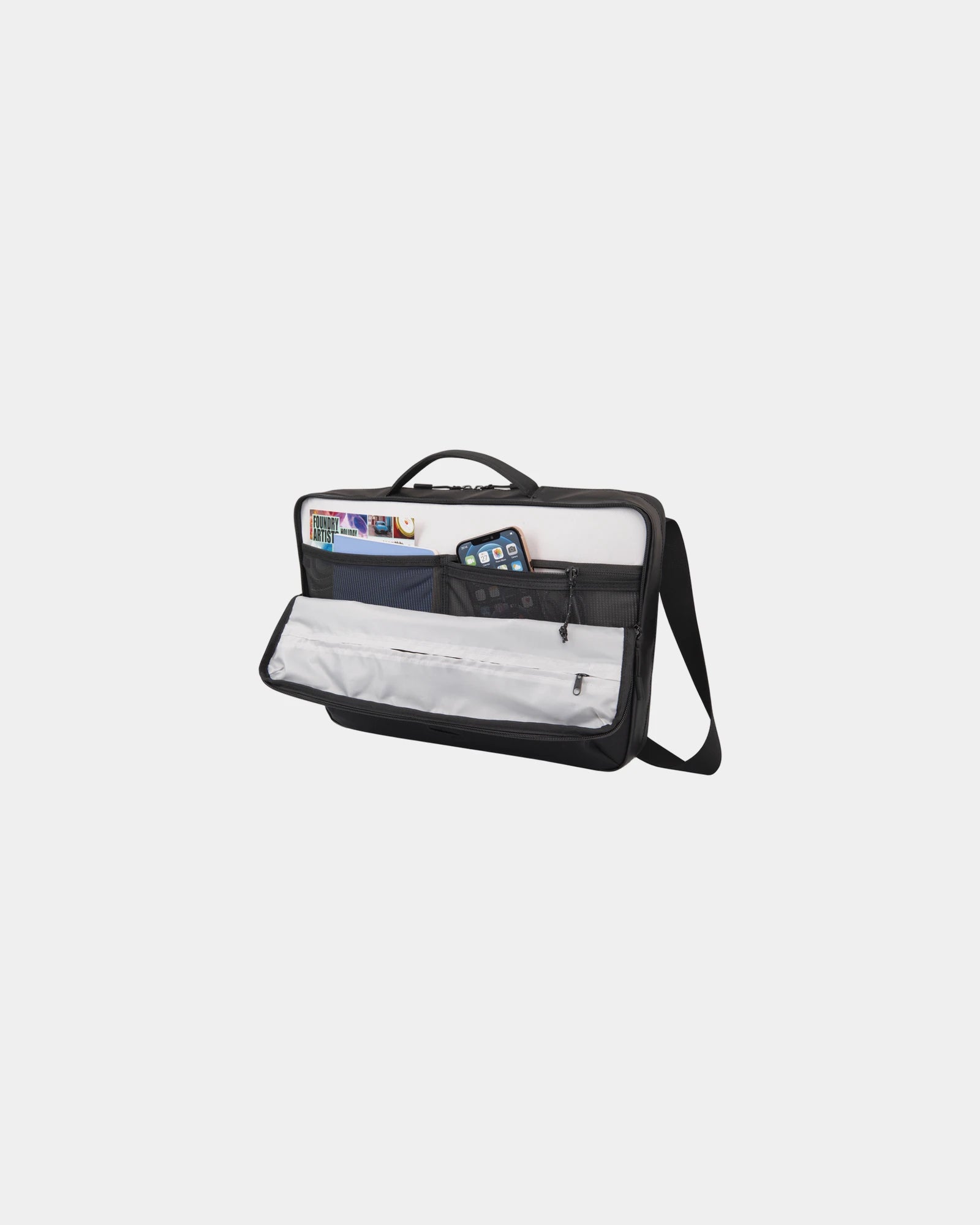 Custom RPET 8L messenger bag with laptop sleeve - 1